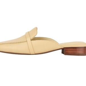 NWT Marc Fisher Namila Mules Light Natural Leather Size 8